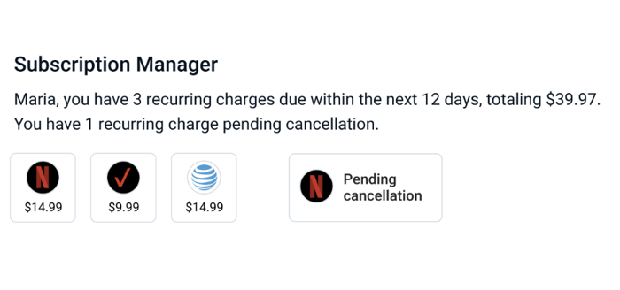 Array's Subscription Manager Free to Premium Widget